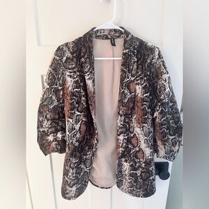 Women's Snake Print Blazer